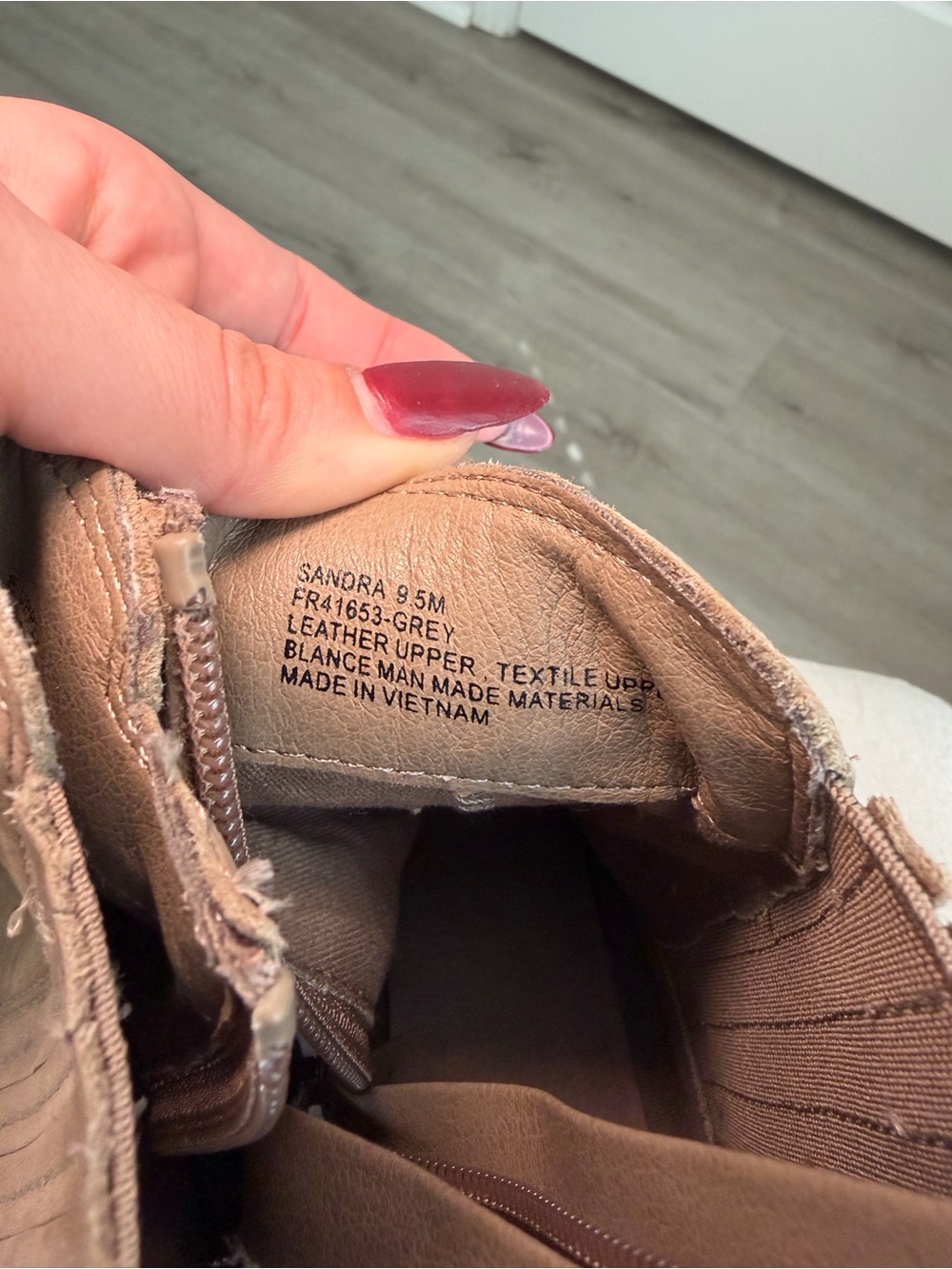 Frye Sandra Chelsea Leather Boot Taupe - Picture 6 of 7